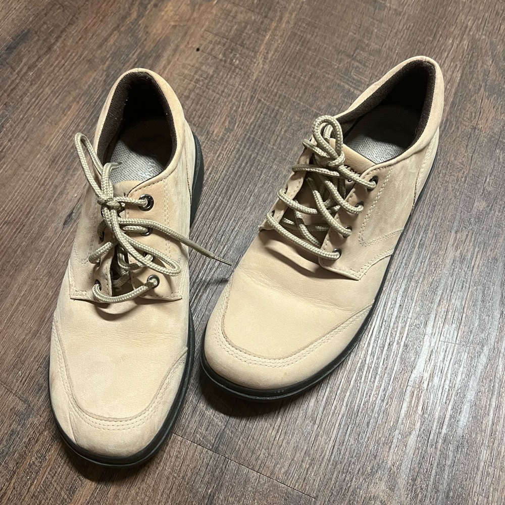 Lightly worn , like new , brushed suede like fabric